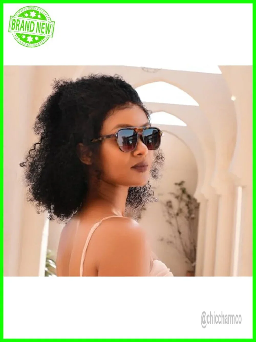 Retro Square Aviator Sunglasses for Women Men 70s Vintage Plastic Frame UV400